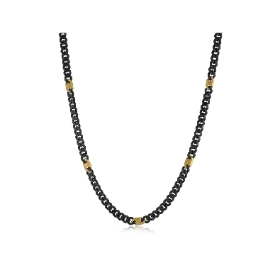 ITALGEM STEEL
Curb Chain
Black IP w/ Matte Gold IP
6mm
22    