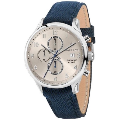 Maserati Gentleman s Casual Chronograph Watch 

43mm 
Gray Dial...