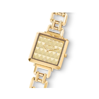 Coeur De Lion&trade; 
Iconic Cube Spikes Watch
Stainless Steel w/ Gol...