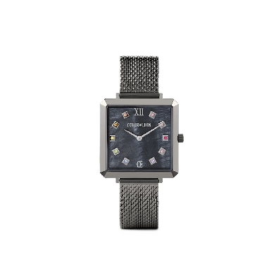 Coeur De Lion&trade; 
Iconic Cube Anthracite Watch
Steel w/ 
Japanes...