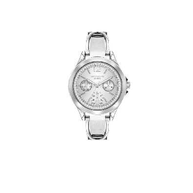 Lee Cooper
Ladies Watch
Silver w/ Silver Face &amp; CZ s
White Leath...