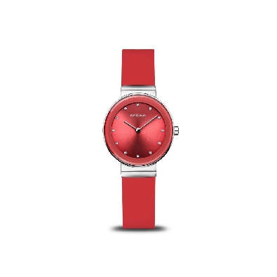 Bering Watch
Red Sunray Dial
Red Silicone Strap
29mm

This wom...