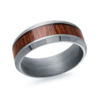 Tantalum Band with Wood Inlay
8mm
  