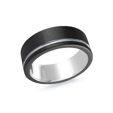Wedding Band
Tungsten w/ Black
8mm
  