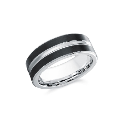 Cobalt Wedding Band 
w/Black 
7mm  