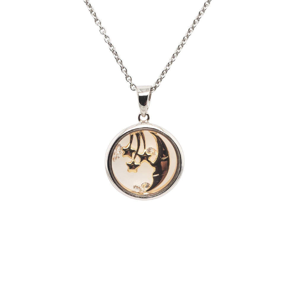 Moon &amp; Star - ASTRA Jewellery
Silver &amp; 14KT Ye...
