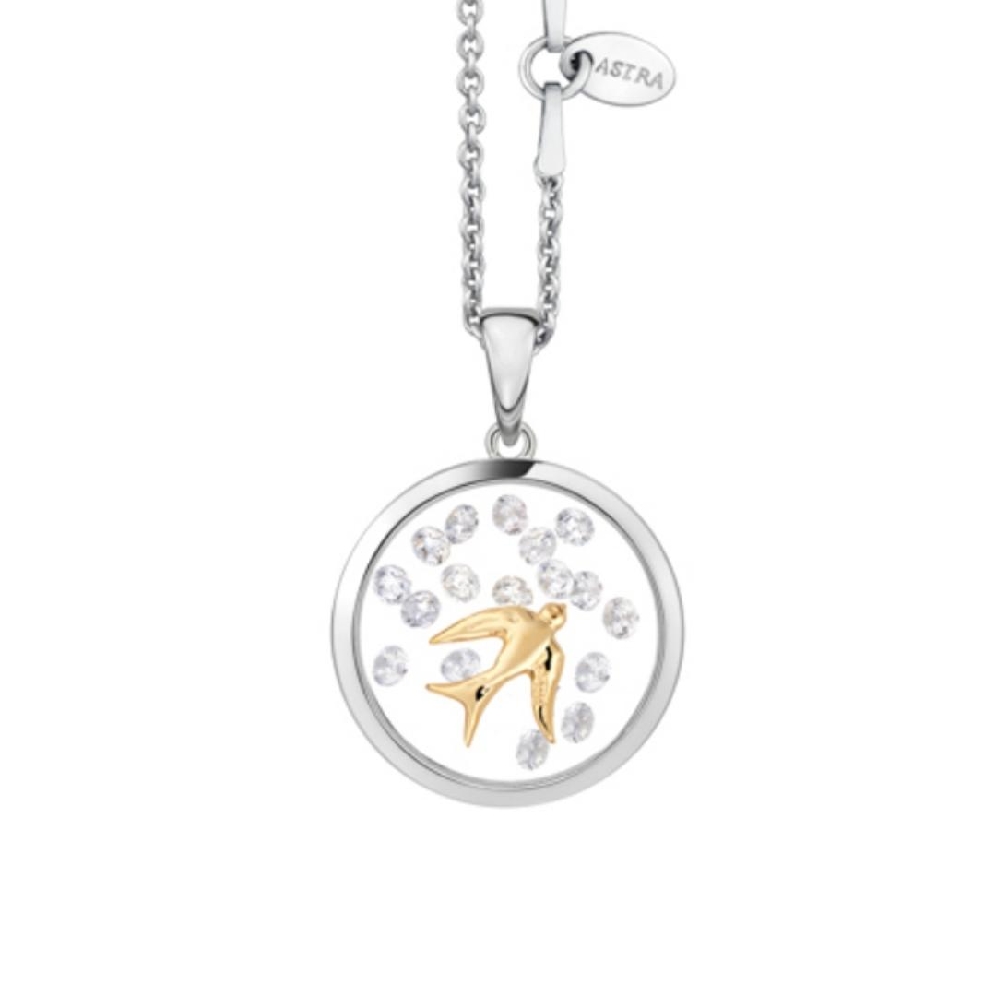 Swallow - ASTRA Jewellery
Silver &amp; 14KT Yellow...