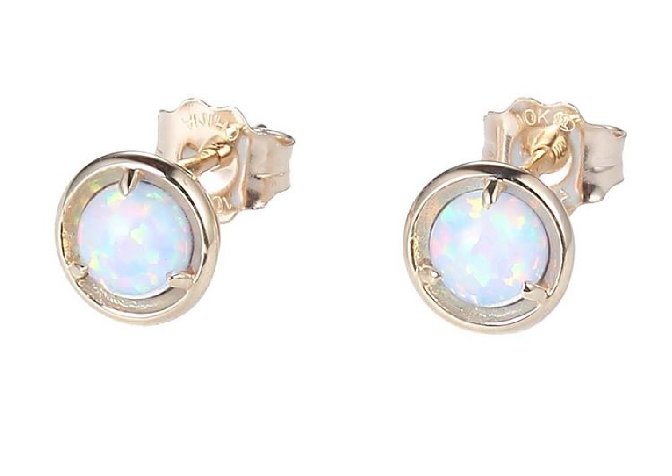 Earring 10K YG 4mm Stone 
Shown in October  