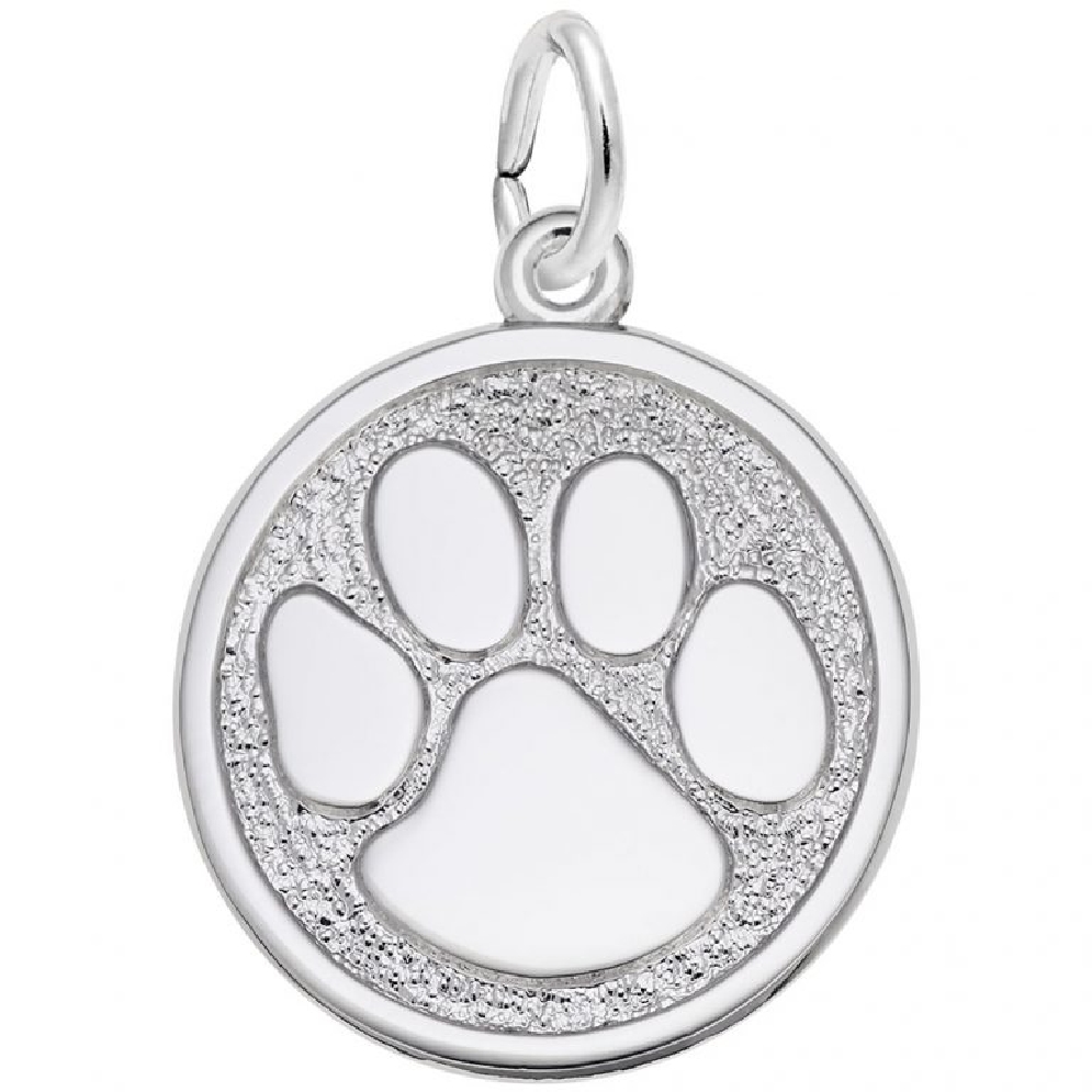 Small Paw Print - Silver
(Also available in Go...