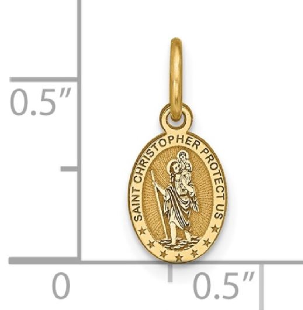 10Kt Yellow Gold
St. Christopher Pendant
6mmx...
