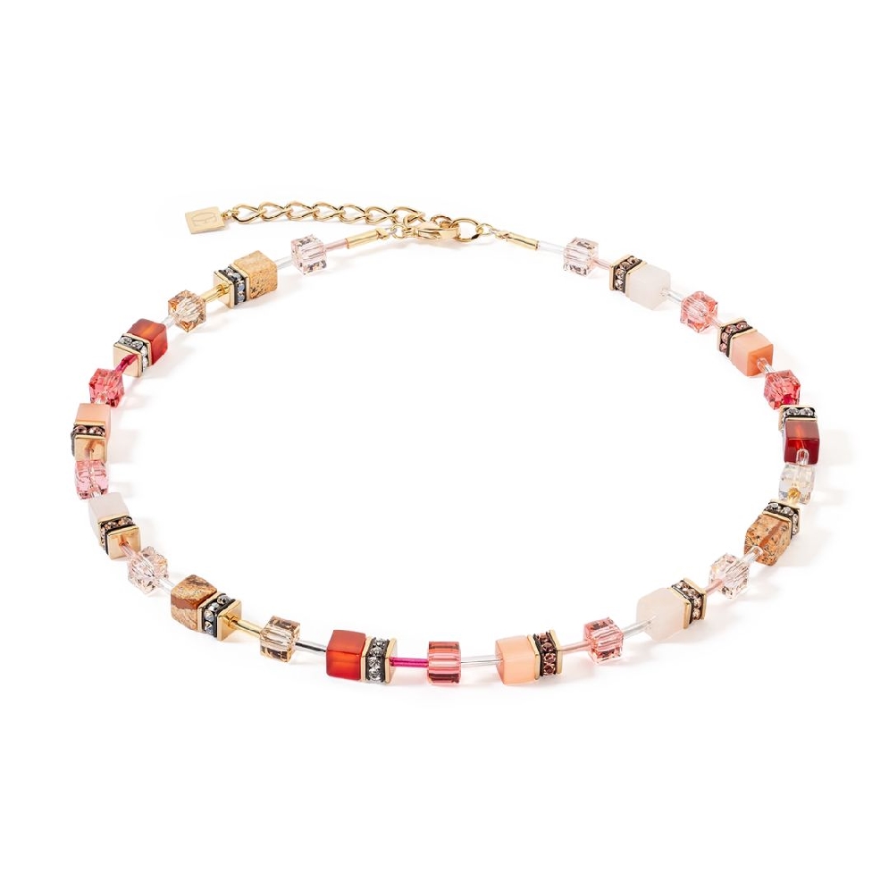 GeoCUBE&reg; Iconic Necklace in Red and Beige

T...