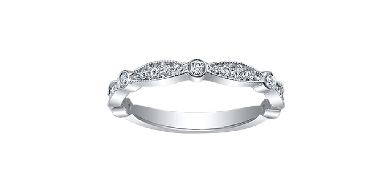 Stackable Diamond Ring 0.25ctw  10KT White Gold...