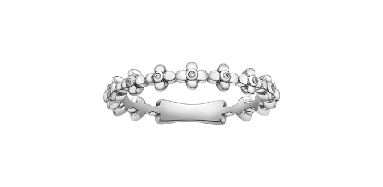 Chi Chi Stackable Diamond Ring 0.018ctw  10KT R...