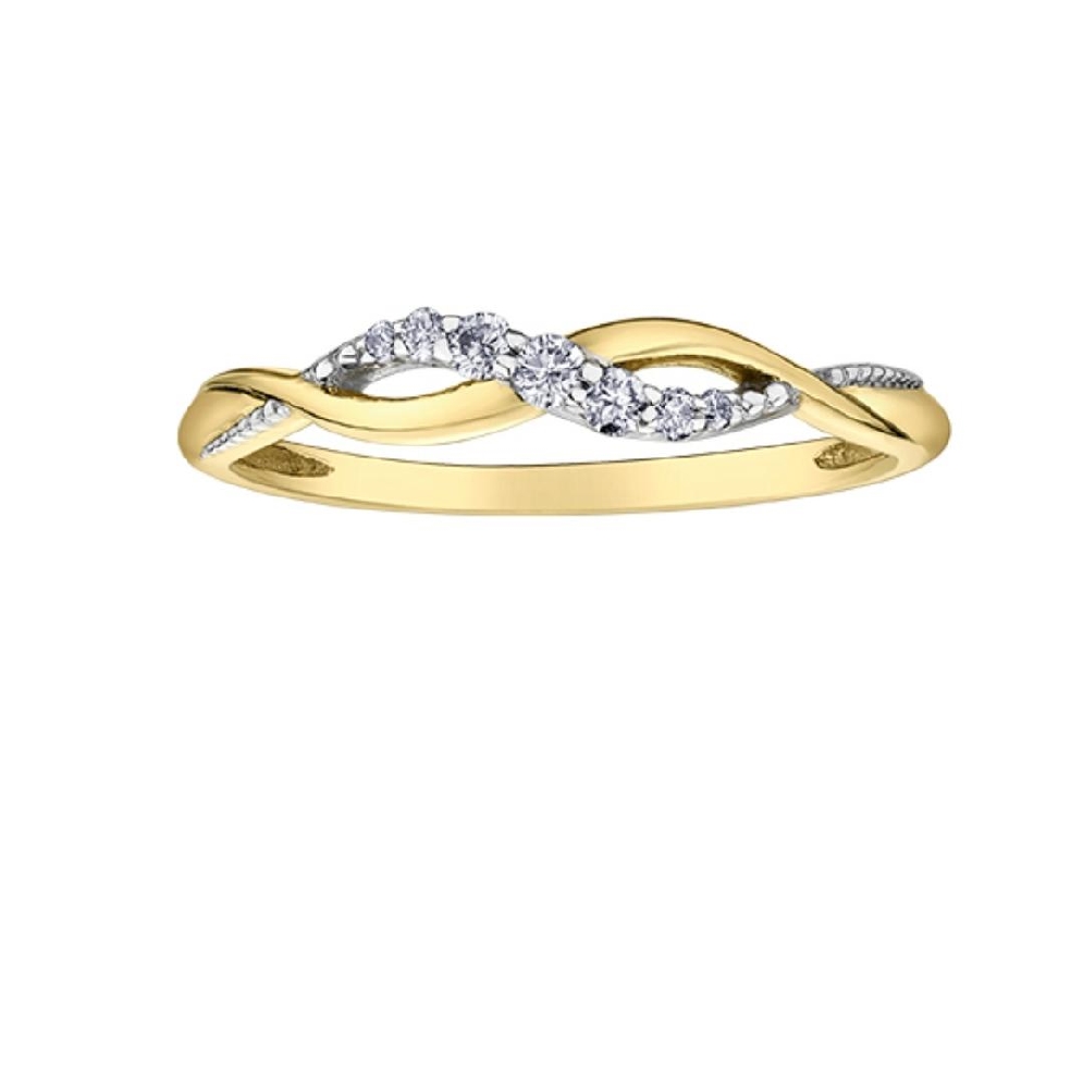 Mini Diamond Ring  0.10ctw
10KT Yellow Gold  