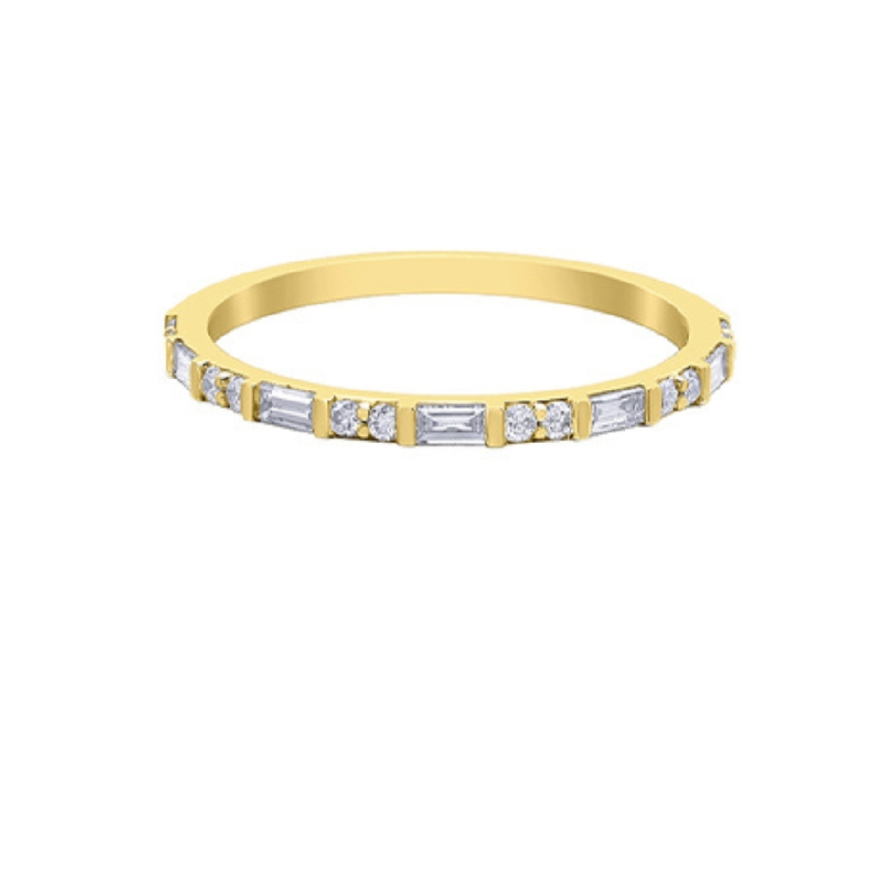Diamond Band with Baguettes and Rounds  0.27ctw...