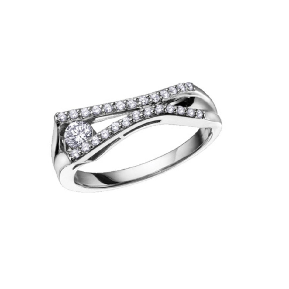 10KT WG Canadian Diamond Ring 0.32ctw 
CD#MLR9...