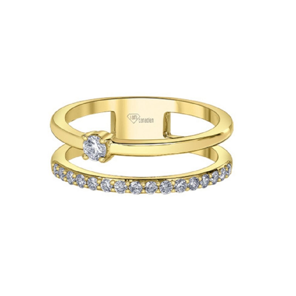 Canadian Diamond Ring
.33ctw 
10Kt Yellow Gol...