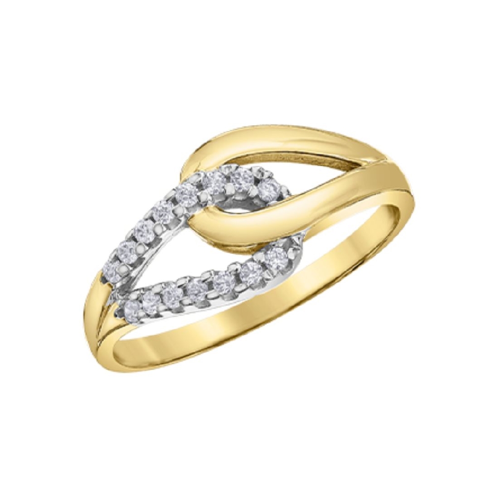 Diamond Ring 
.15ctw
10KT Yellow Gold  