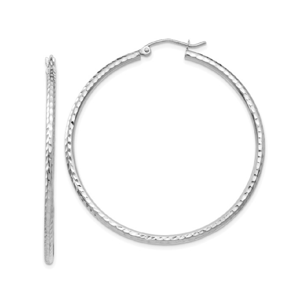 Leslie s Diamond-Cut Tube Hoop Earrings  45mm
...