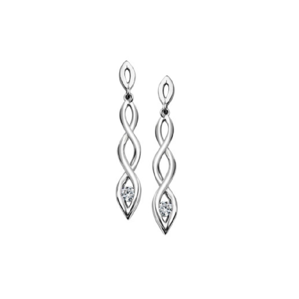 I Am Canadian&trade; Earrings 0.08ctw
10KT White G...