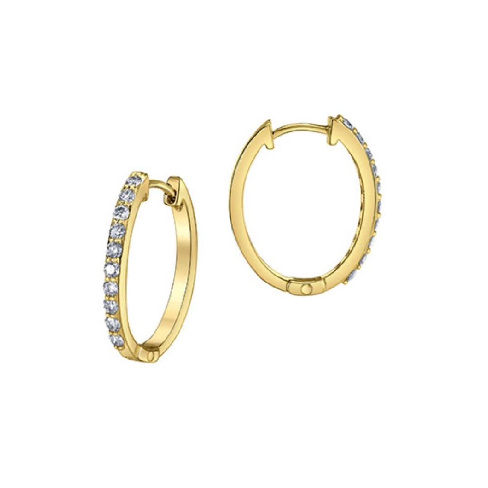 Diamond Hoop Earrings 0.25ctw
10KT Yellow Gold...