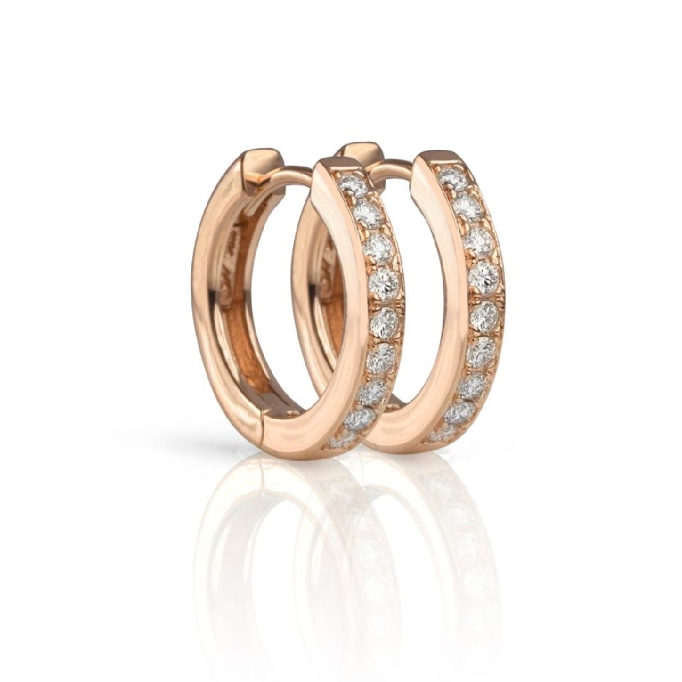 Diamond Hoops 0.25ctw
14KT White; Yellow or Ro...