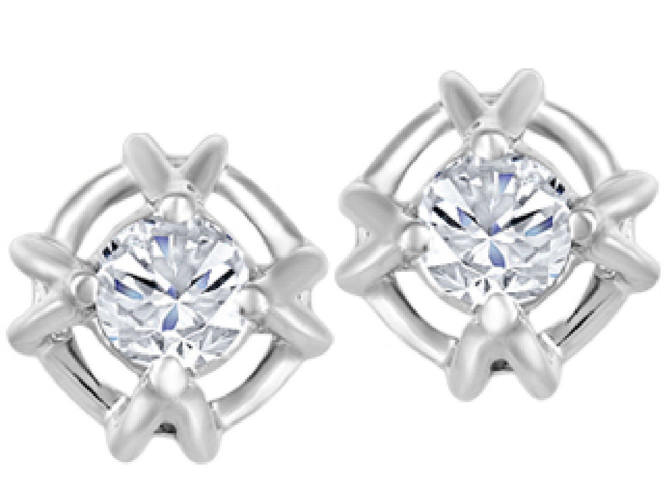 Fire &amp; Ice Canadian Diamond Earrings 0.315ctw  ...