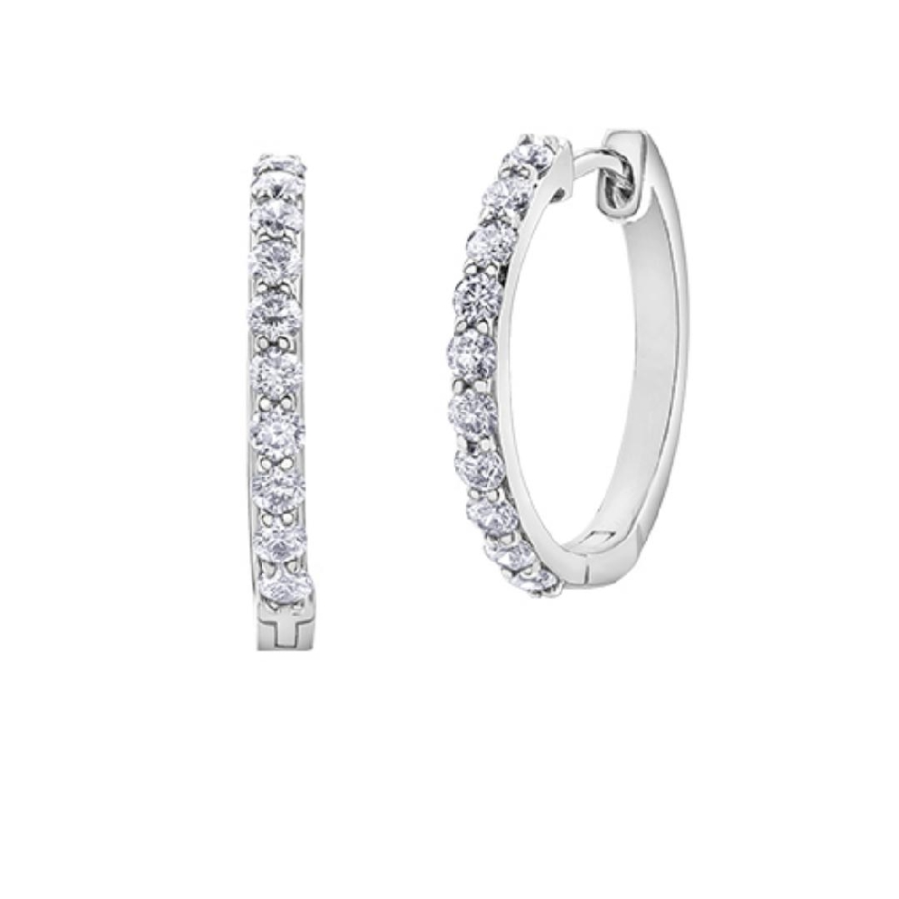Diamond Envy Hoop Earrings 0.50ctw
10KT WG

...