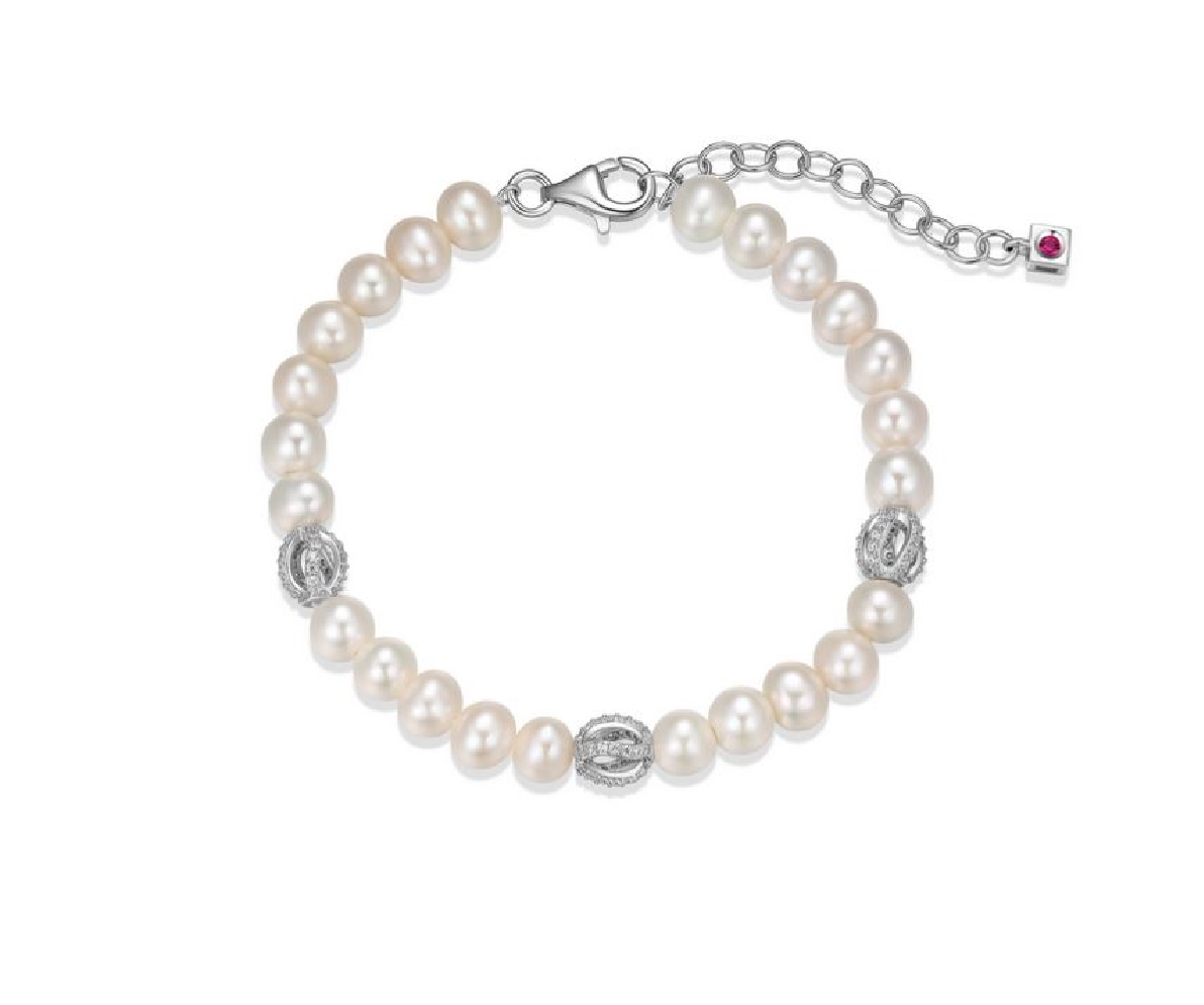 ELLE
  Luna   Bracelet
Genuine White Pearl
C...