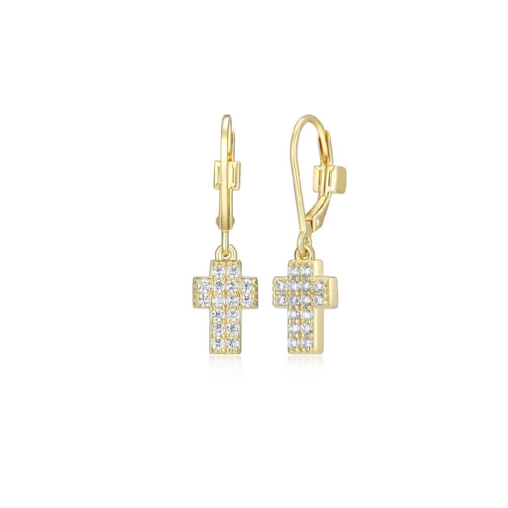 ELLE
  Humanity   Cross 
Leverback Earrings
...