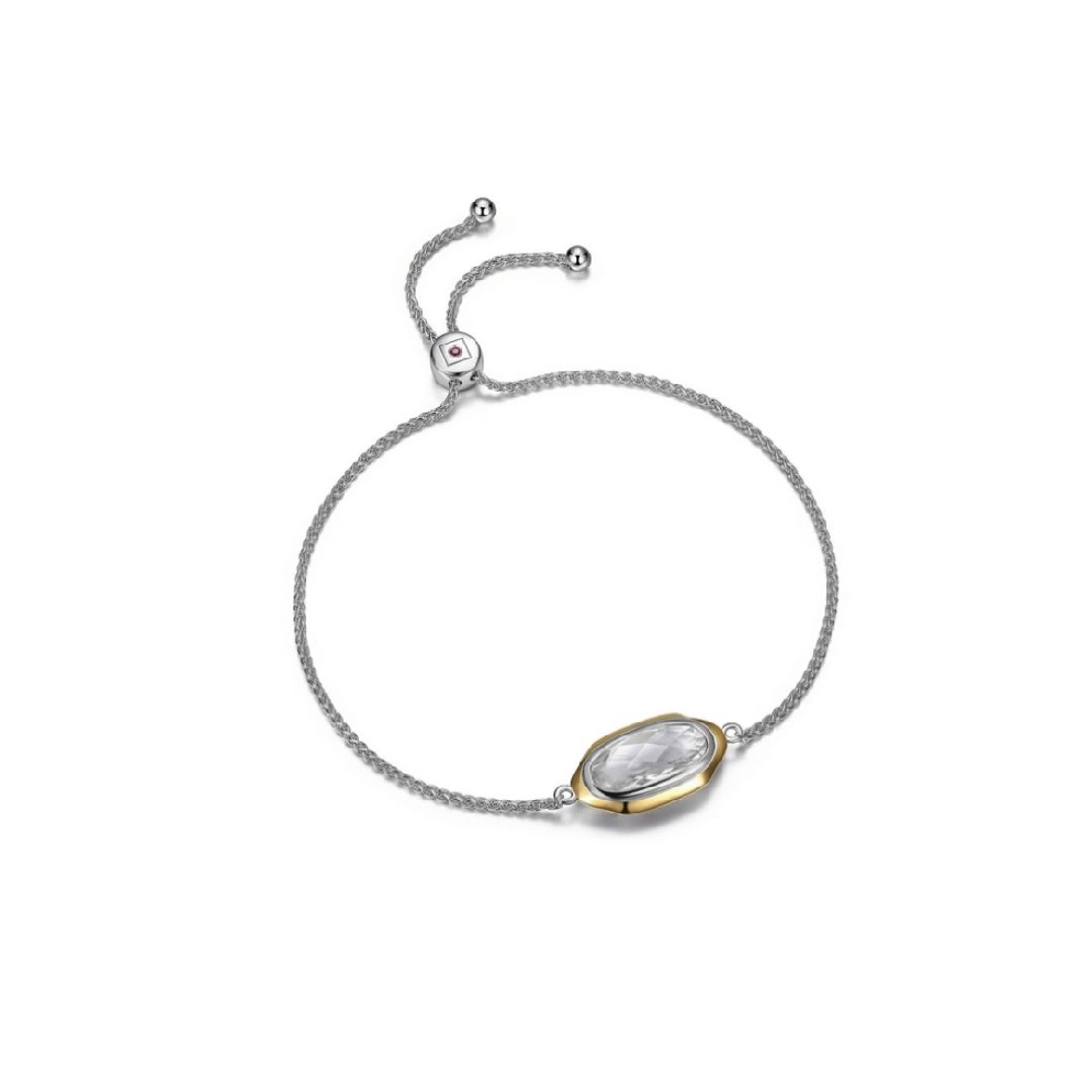 ELLE
  Glacier   Bolo Bracelet
Genuine Quartz...