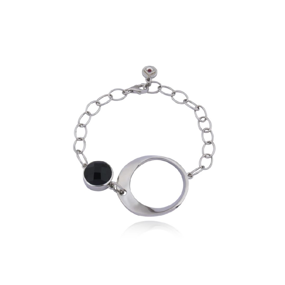 ELLE
Black Agate Bracelet
CZ/Silver/Palladium...