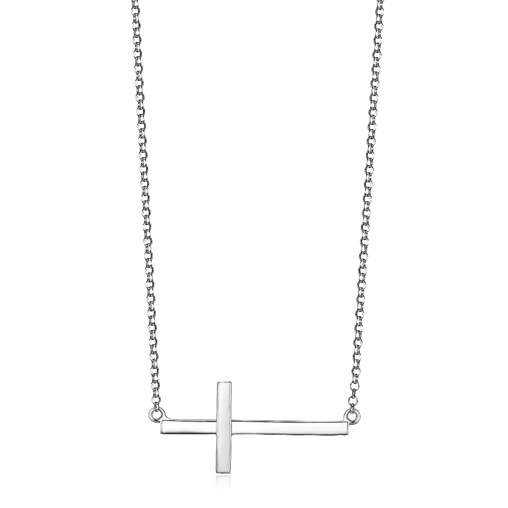 ELLE
  Devotion   Sideways Cross
Necklace 16 ...