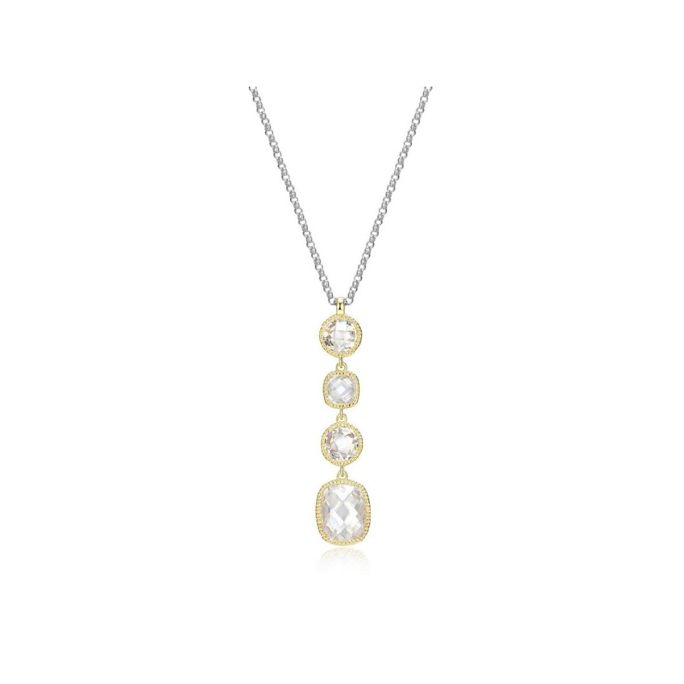 ELLE
  Essence   4 Stone Necklace
CZ/Silver/P...