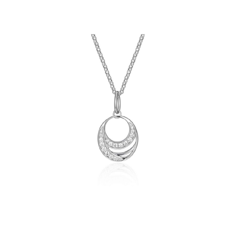 ELLE
  Between   Double Layered Oval Necklace ...
