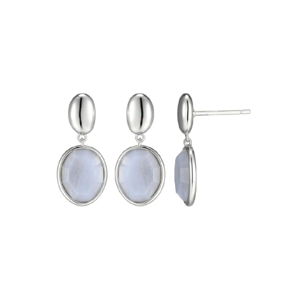 ELLE
  Riviere Gems   Earrings
Blue Lace Agat...