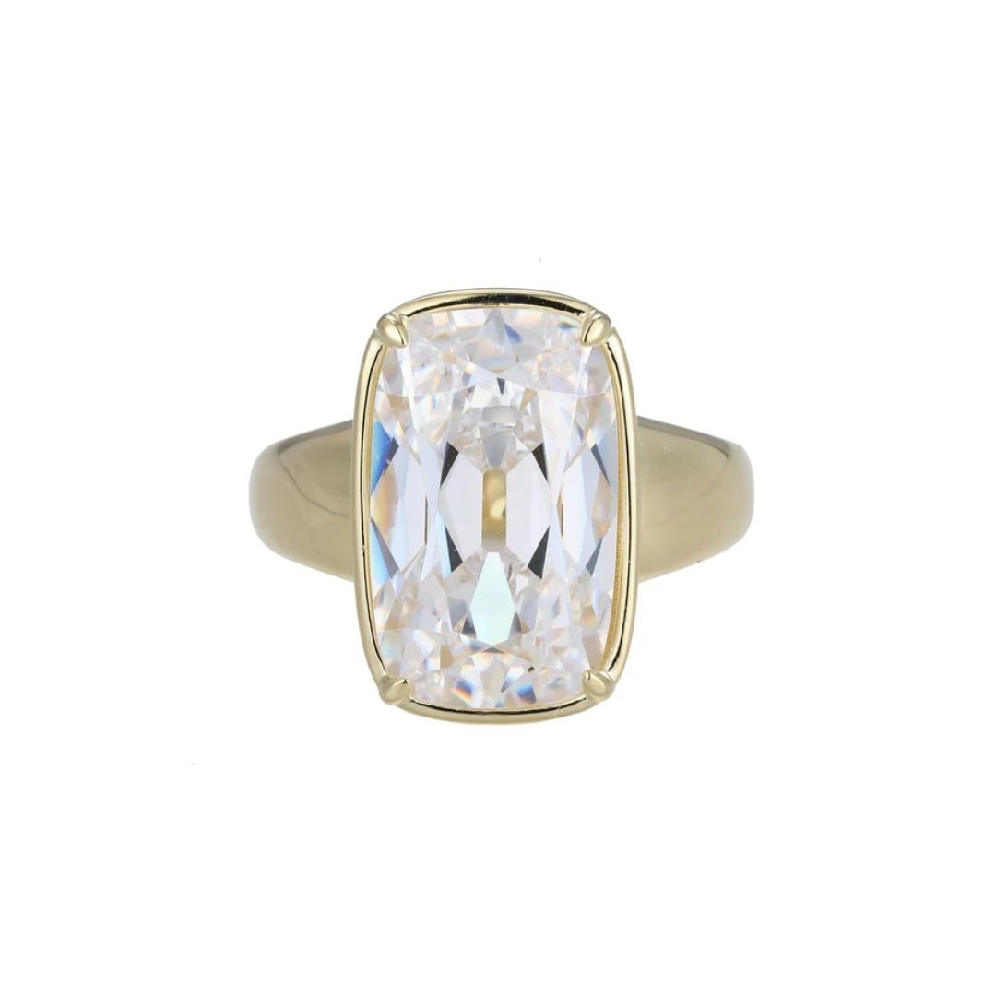 ELLE
Serenelle Ring
16x10mm Emerald Cushi...
