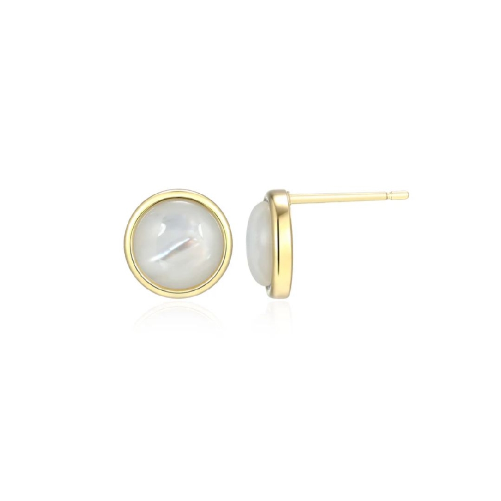 ELLE
  Lustre   Post Earrings
Mother Of Pearl...