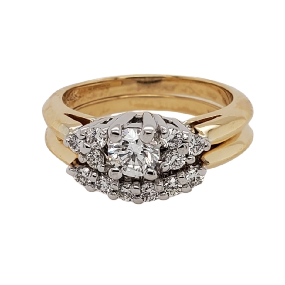 14KT TT Engagement Ring 0.58ctw 
CS: 0.40ct SI...
