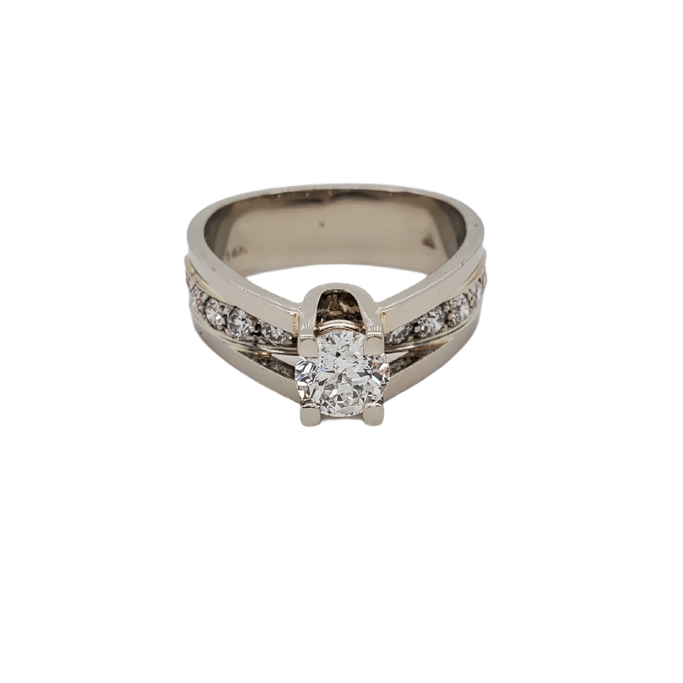 Canadian Diamond Engagement Ring - Set with Sir...