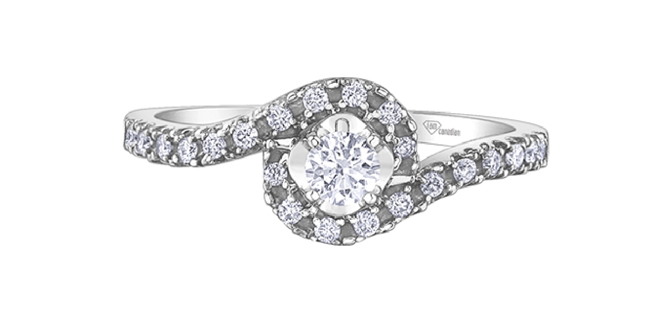 Canadian Diamond Engagement Ring 0.33ctw
10Kt ...