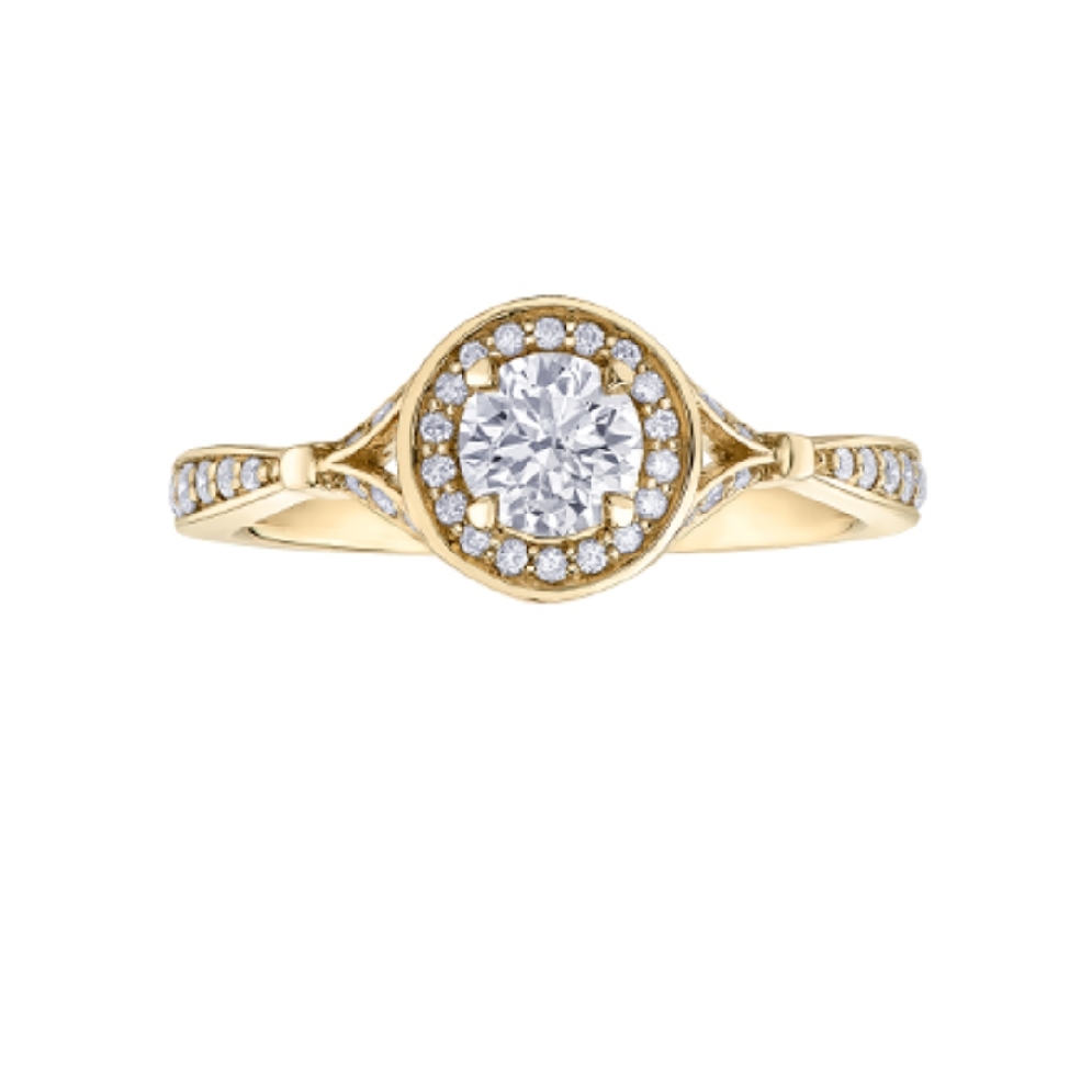 Canadian Diamond Engagement Ring 0.60ctw
10Kt ...