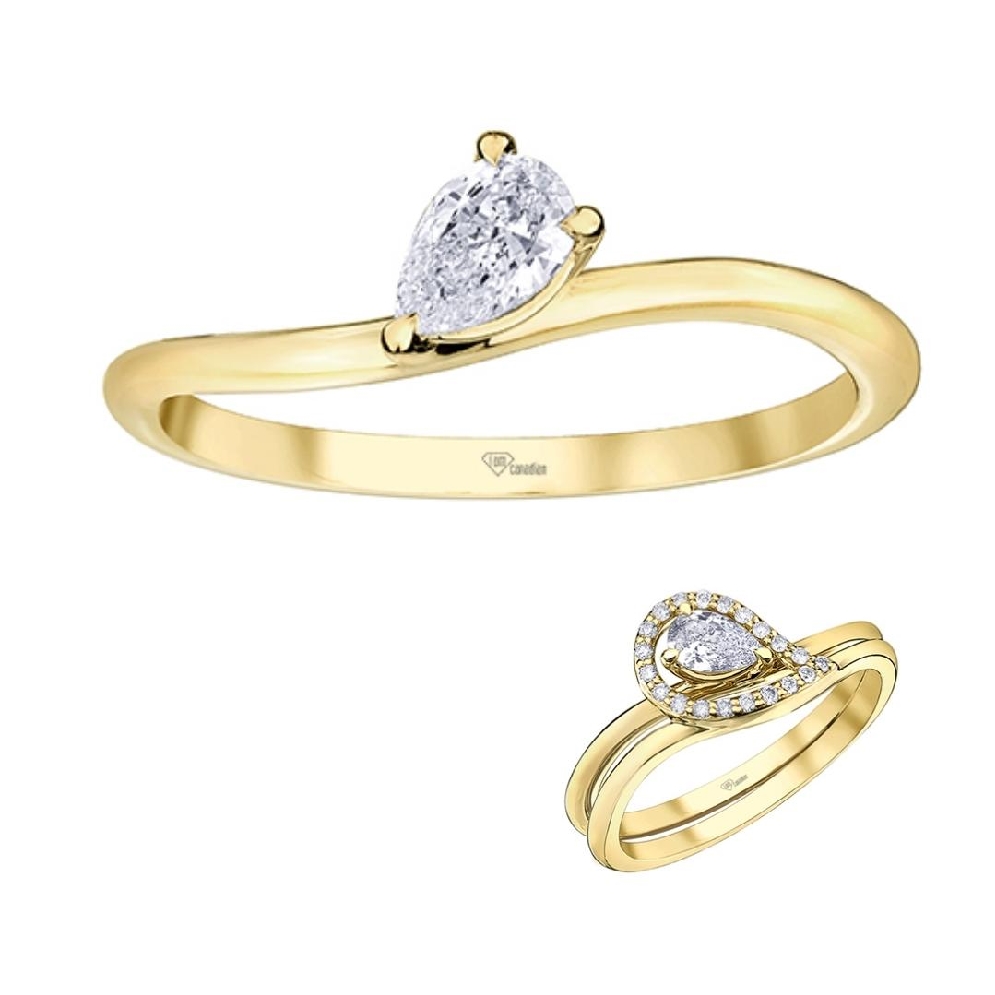 Pear-Shaped Canadian Diamond Engagement Ring (o...