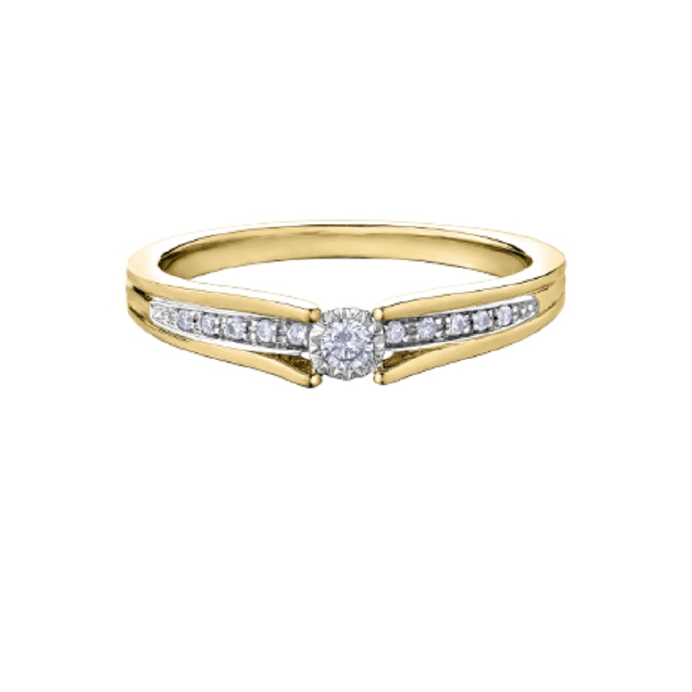 Diamond Illuminare Engagment Ring 0.10ctw
10KT...