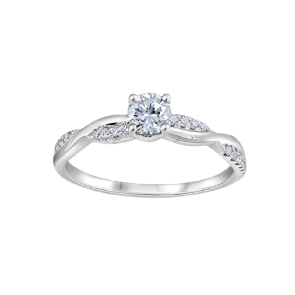 Canadian Centre Diamond Engagement Ring 0.31ctw...