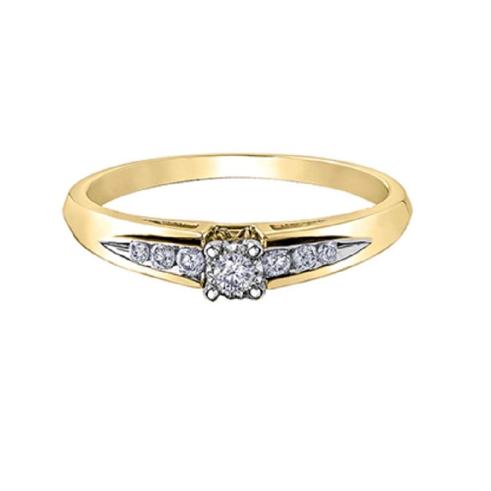 Diamond Engagement Ring  0.14ctw
10KT Yellow &amp;...