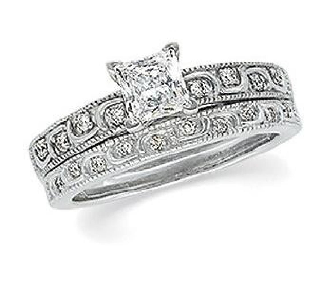 14KT WG Bridal Set   - Mounting Only; Center Di...