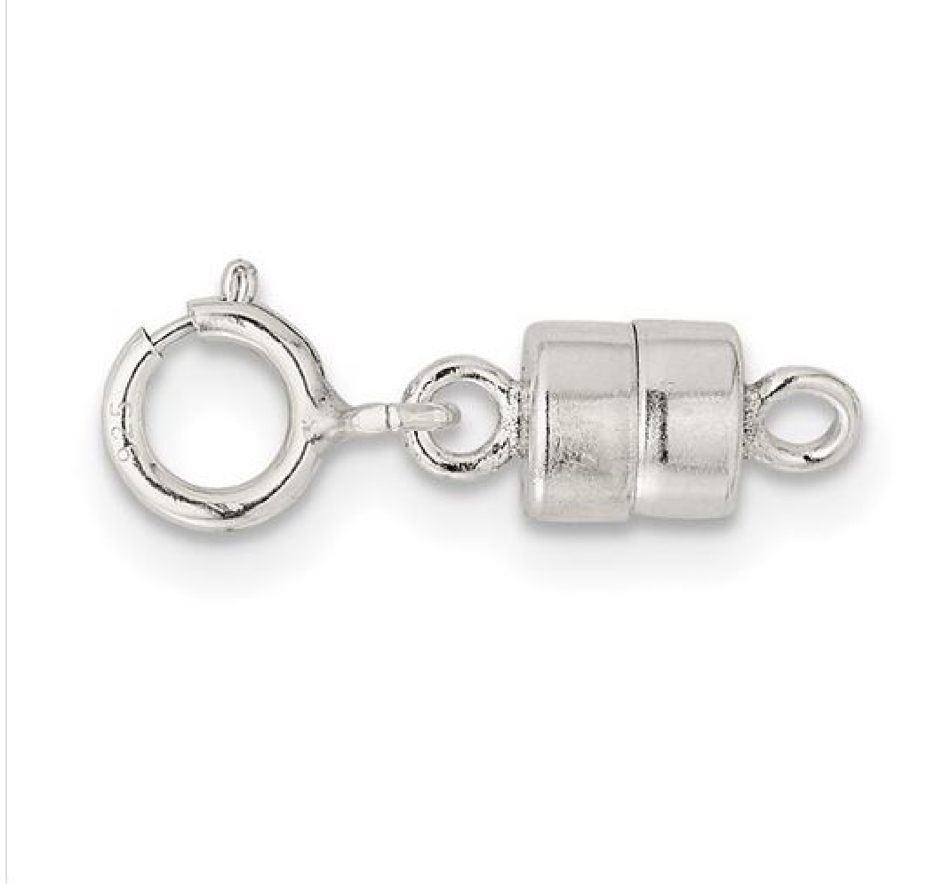 Sterling Silver 4.0mm Magnetic with Spring Ring  