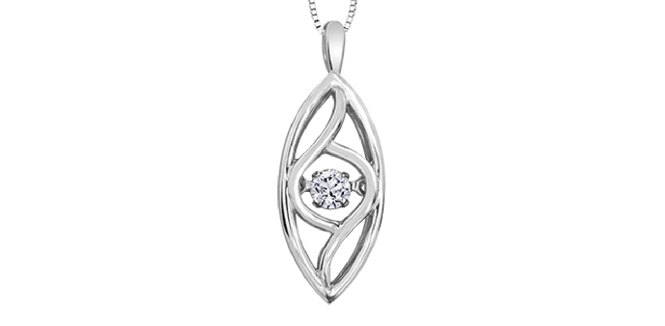 Forever Jewellery Canadian Diamond Pendant Silv...