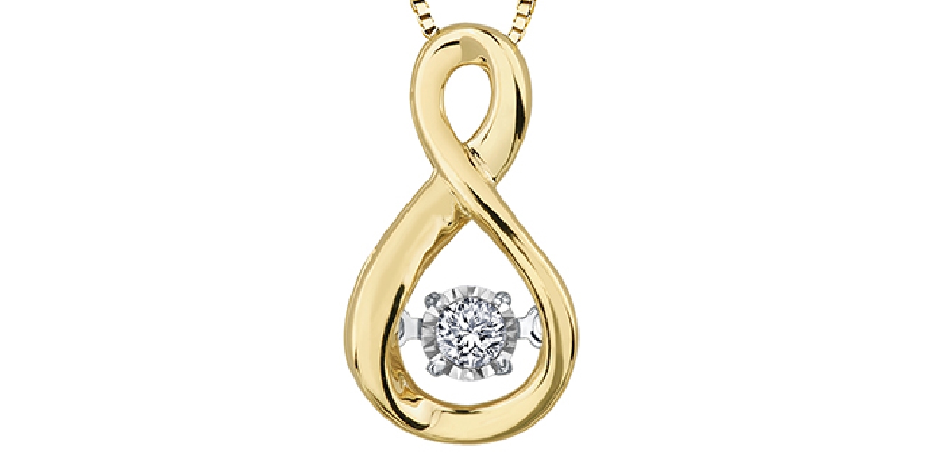 Forever Jewellery - Pulse Diamond Pendant 0.02c...